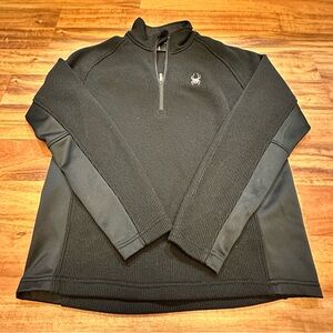 EUC Spyder Outbound Half Zip Core Fleece Lined Sweater-Medium